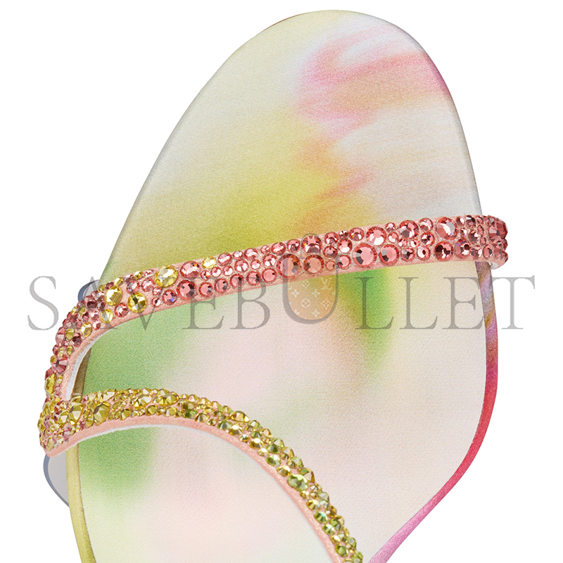 Chr1st1an LOUBOUTIN ROSA Z STRASS BOTANICA 100 MM SANDALS 32602253374